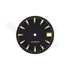 Matte Black GS Dial for Seiko Mod : Gold Indices