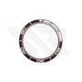 42mm Seamaster Style Matte Finish Ceramic Sloped Bezel Insert: Brown-White