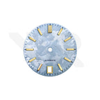 GS Shunbun Style Icy Blue Dial for Seiko Mod: Gold GS Style Indices with 6h Date Window