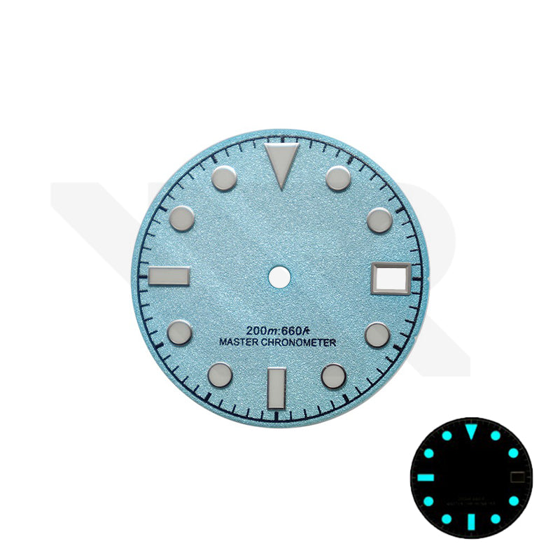 Blackbay Style Diver Dial for Seiko Mod: Frosted Tiffany