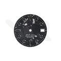 Silver Foil Carbon Fiber Dial for Seiko Mod - GS Style Indices Black Luminous