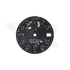 Silver Foil Carbon Fiber Dial for Seiko Mod - GS Style Indices Black Luminous