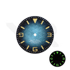 Seigaiha Japanese Wave Dial for Seiko Mod: Fume Icy Blue