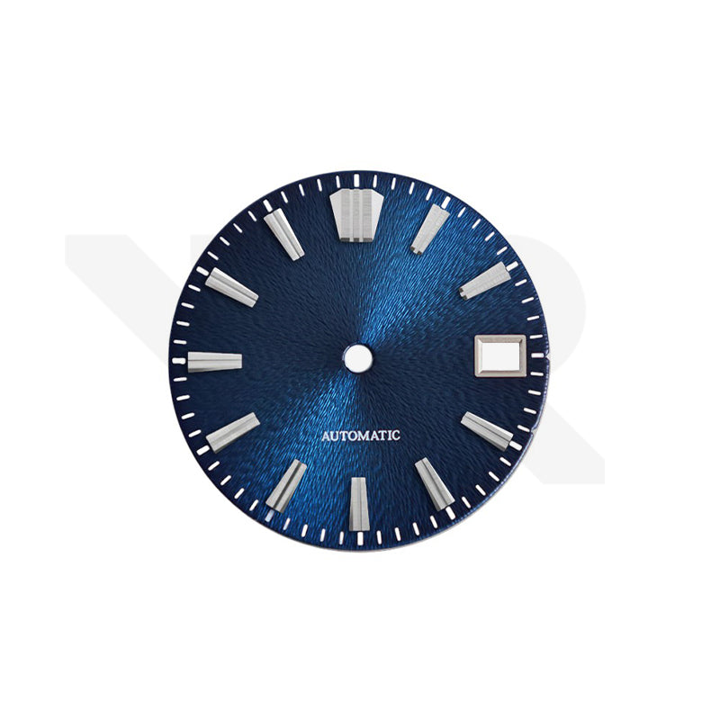 Textured Metallic Sunburst Dial for Seiko Mod: Navy Blue Dial GS Indices