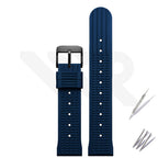 Waffle Silicone Diver Strap - Navy