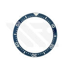 Ceramic Flat Bezel Inserts for SKX013 / SKX015 - Navy/White