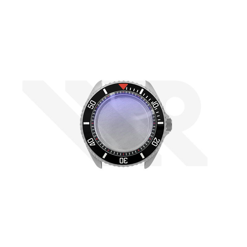 Sandblasted Silver SKX 3 O'clock Case Set for Seiko Mod: Blackbay Style