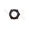 Sandblasted Black SKX 3 O'clock Case Set for Seiko Mod: Black Orange Dual Time GMT Style
