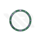 Seiko Style Diver Ceramic Flat Bezel Insert for SKX / SRPD - Green-Purple