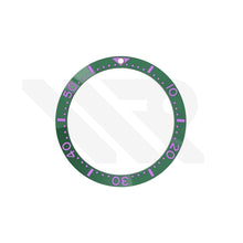 Afbeelding in Gallery-weergave laden, Seiko Style Diver Ceramic Flat Bezel Insert for SKX / SRPD - Green-Purple
