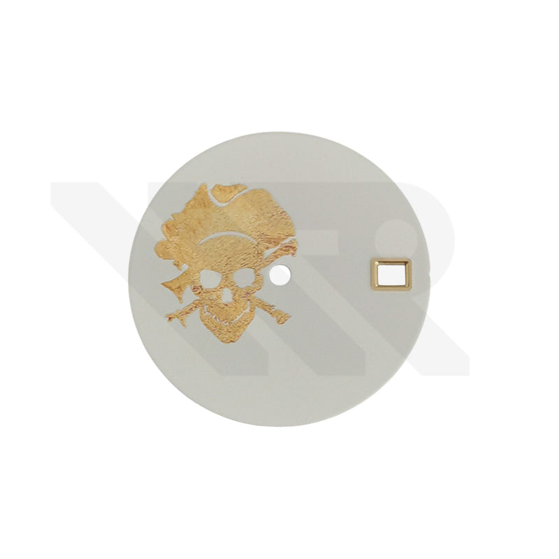 Matte White Skull Series Dial for Seiko Mod
