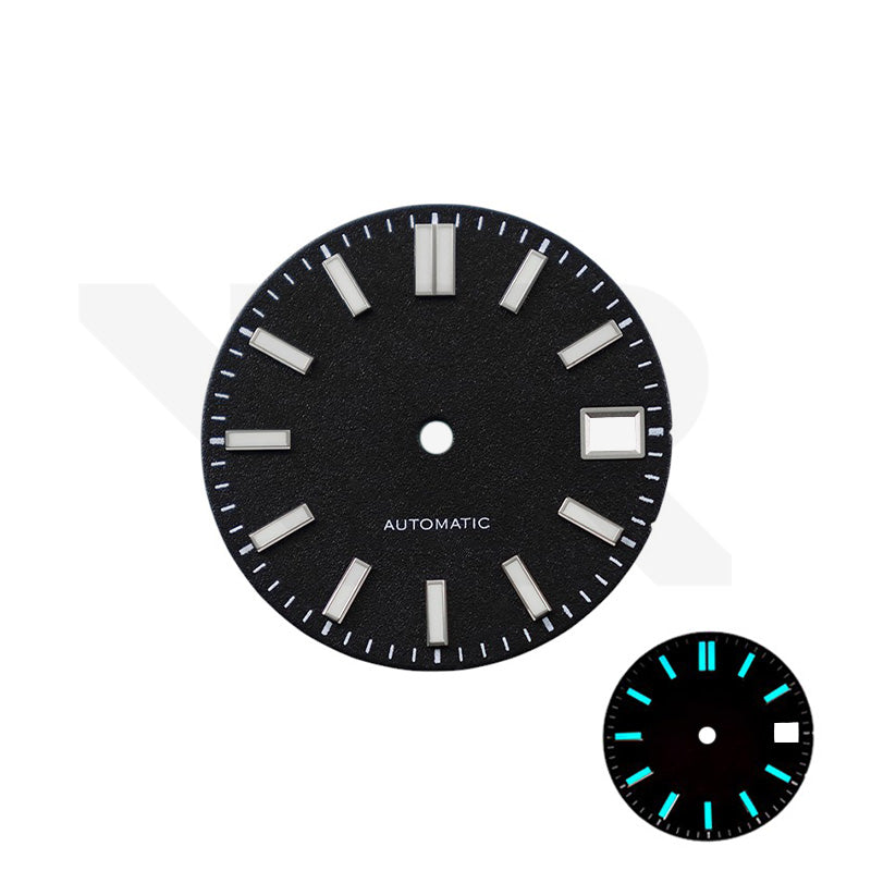 Frosted Finishing Dial for Seiko Mod: DJ Style Black