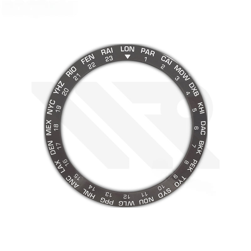 World Time GMT Ceramic Sloped Bezel Inserts for SKX/SRPD