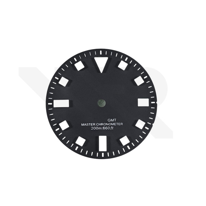 Pelagos Date GMT Thick Lume Indices Dial for NH34 Seiko Mod: Matte Black