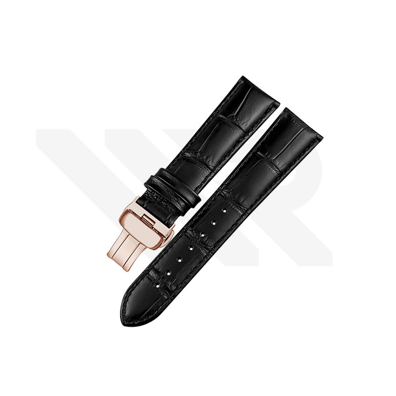 Replacement Leather Strap Compatible with Tissot Chemin des Tourelles Powermatic 80 T099407A / T099408A