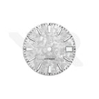 Sea of Cloud GS Dial for Seiko Mod: Snowy Silver with GS Indices