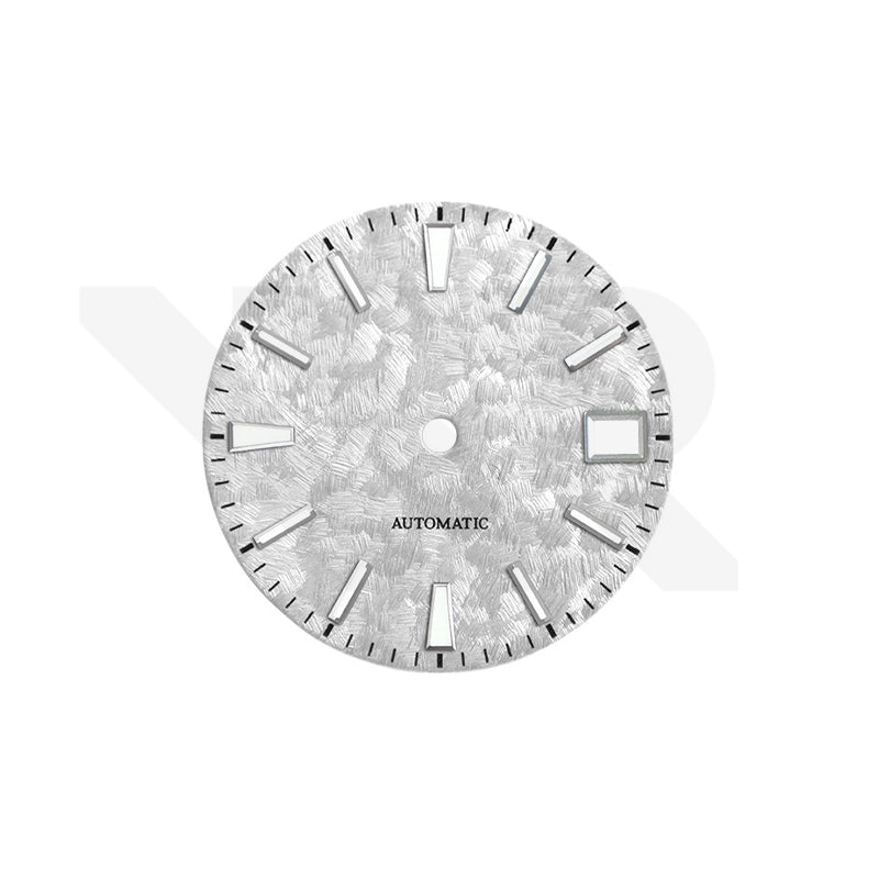 Sea of Cloud GS Dial for Seiko Mod: Snowy Silver with GS Indices