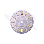 GS Shunbun Style Lavender Rose Dial for Seiko Mod: Gold GS Style Indices with 6h Date Window