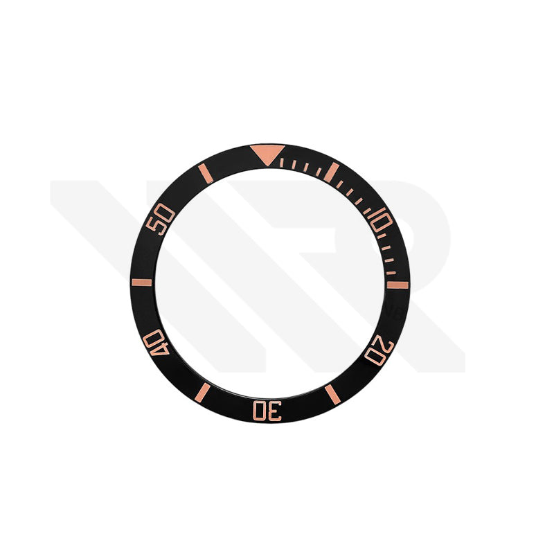 SUB Style Ceramic Sloped Bezel Insert for SKX/SRPD: Black/Bronze