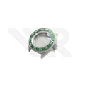 Sandblasted Silver SKX 3 O'clock Case Set for Seiko Mod: Green GMT Master Style