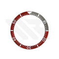 Ceramic Sloped Diver Bezel Insert for SKX / SRPD Seiko Mod: Red/Gray