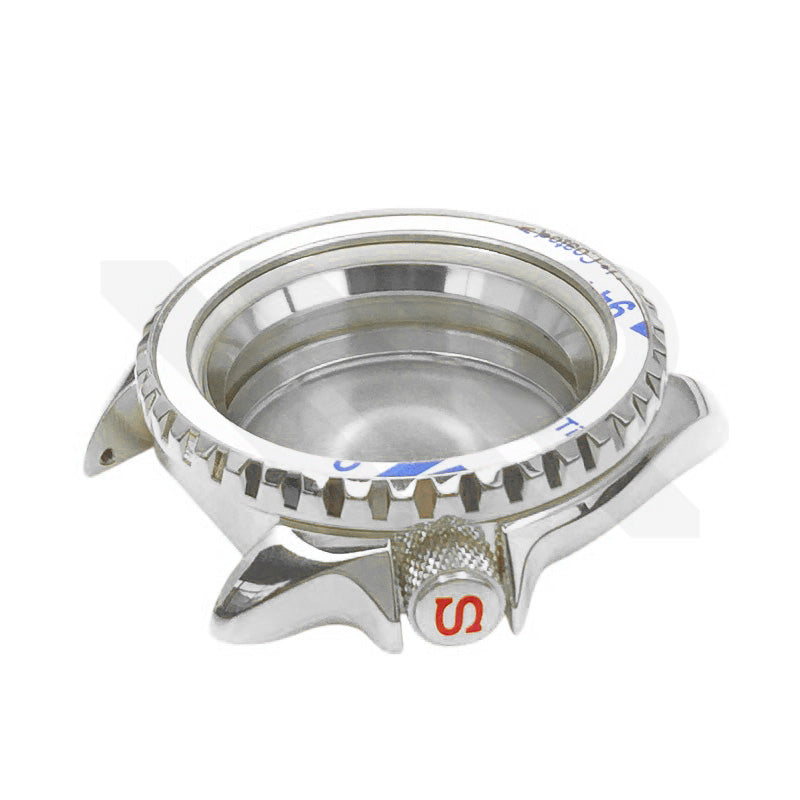 SKX Polished Case Set for Seiko Mod: Silver (4 o'clock)
