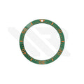 Seiko Style Diver Ceramic Flat Bezel Insert for SKX / SRPD - Green-Orange