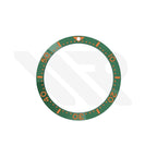 Seiko Style Diver Ceramic Flat Bezel Insert for SKX / SRPD - Green-Orange