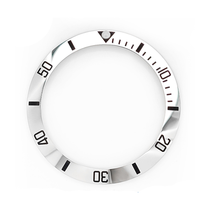 Sub Style Ceramic Sloped Bezel Insert for SKX/SRPD - Silver/Black