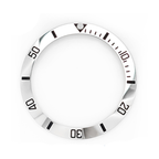 Sub Style Ceramic Sloped Bezel Insert for SKX/SRPD - Silver/Black