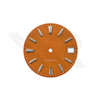 Zifferblatt mit mattierter Oberfläche für Seiko Modell: GS Stil, Farbe: Gebranntes Orange