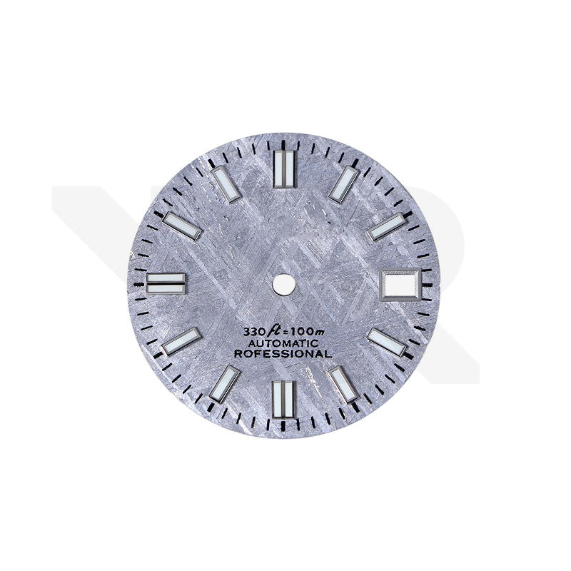 Graues Meteoriten-Zifferblatt für Seiko Mod - DJ-Stil