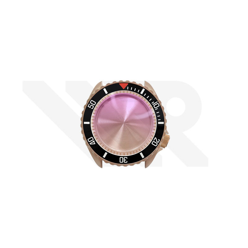 Sandblasted Rose Gold SKX Case Set for Seiko Mod: Blackbay Style