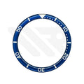Resin Flat Bezel Insert for SKX/SRPD Seiko Mod: Blue-Silver