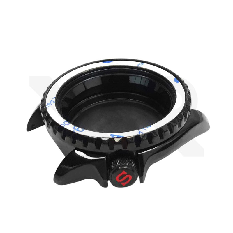 SKX Polished Case Set for Seiko Mod: Black (4 o'clock)
