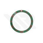 Seiko Style Diver Ceramic Flat Bezel Insert for SKX / SRPD - Green-Red