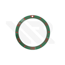 Afbeelding in Gallery-weergave laden, Seiko Style Diver Ceramic Flat Bezel Insert for SKX / SRPD - Green-Red
