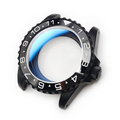 GMT Oyster Style Sandblasted Case Set for Seiko SKX / SRPD Mod: Black