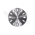 Graues Sonnenschliff-Zifferblatt für Seiko Mod: Silberne Trapezindizes