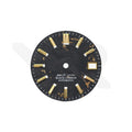 Goldfolien-Zifferblatt aus Kohlefaser für Seiko Mod - GS-Stil Goldindizes