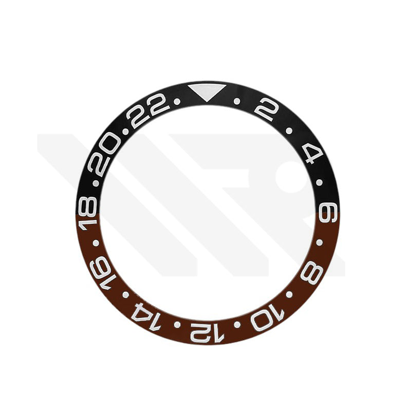Luminous GMT-24 Ceramic Sloped Bezel Insert for SKX/SRPD - Root Beer
