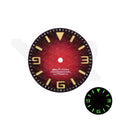 Seigaiha Japanese Wave Dial for Seiko Mod: Fume Red