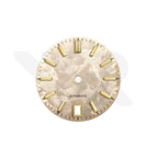 GS Shunbun Style Champagne Gold Dial for Seiko Mod: Gold GS Style Indices with 6h Date Window
