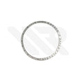 Aluminium Silver Bezel Insert Compatible with Omega Speedmaster: Black