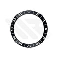 GMT Aluminium Sloped Bezel Insert for SKX/SRPD Seiko Mod - Black
