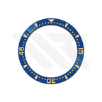 Hydro Style Ceramic Sloped Bezel Insert for SKX/SRPD - Blue/Gold