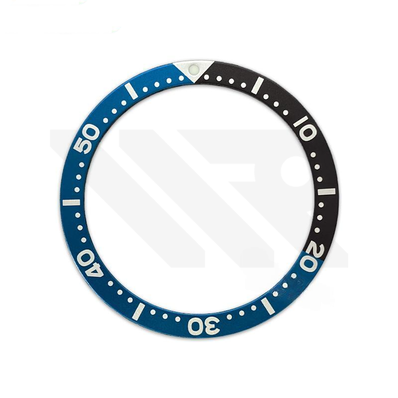 SKX007 Aluminium Flat Bezel Insert for SKX/SRPD - Black/Blue