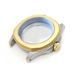 Nautilus Sandstrahl-Gehäuseset für Seiko Mod: Zweifarbig Silber/Gold