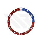 Ceramic Sloped Diver Bezel Insert for SKX / SRPD Seiko Mod: Red/Blue