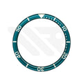 Resin Flat Bezel Insert for SKX/SRPD Seiko Mod: Coral Green-Silver